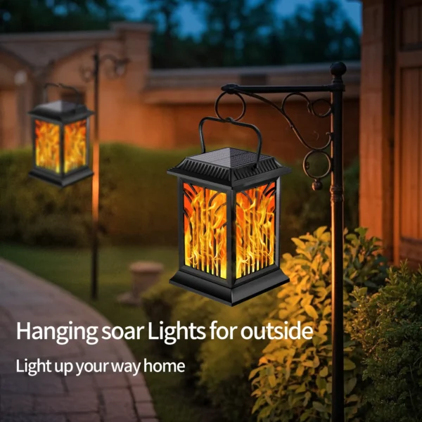 Leaf Hollowed-out Solar Palace Lantern