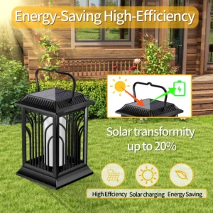 Leaf Hollowed-out Solar Palace Lantern