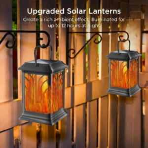 Leaf Hollowed-out Solar Palace Lantern