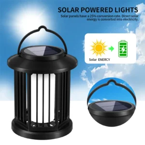 Line Hollowed-out Solar Palace Lantern