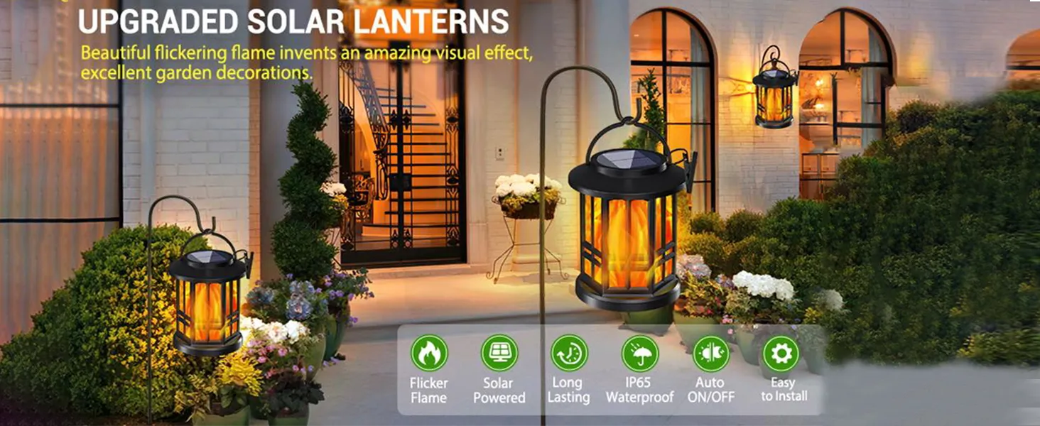 Classic Ironwork Grid Design Solar Palace Light