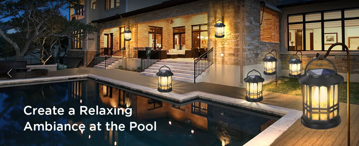 Decorative solar lawn lights enhancing outdoor landscaping