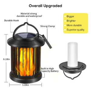 Line Hollowed-out Solar Palace Lantern