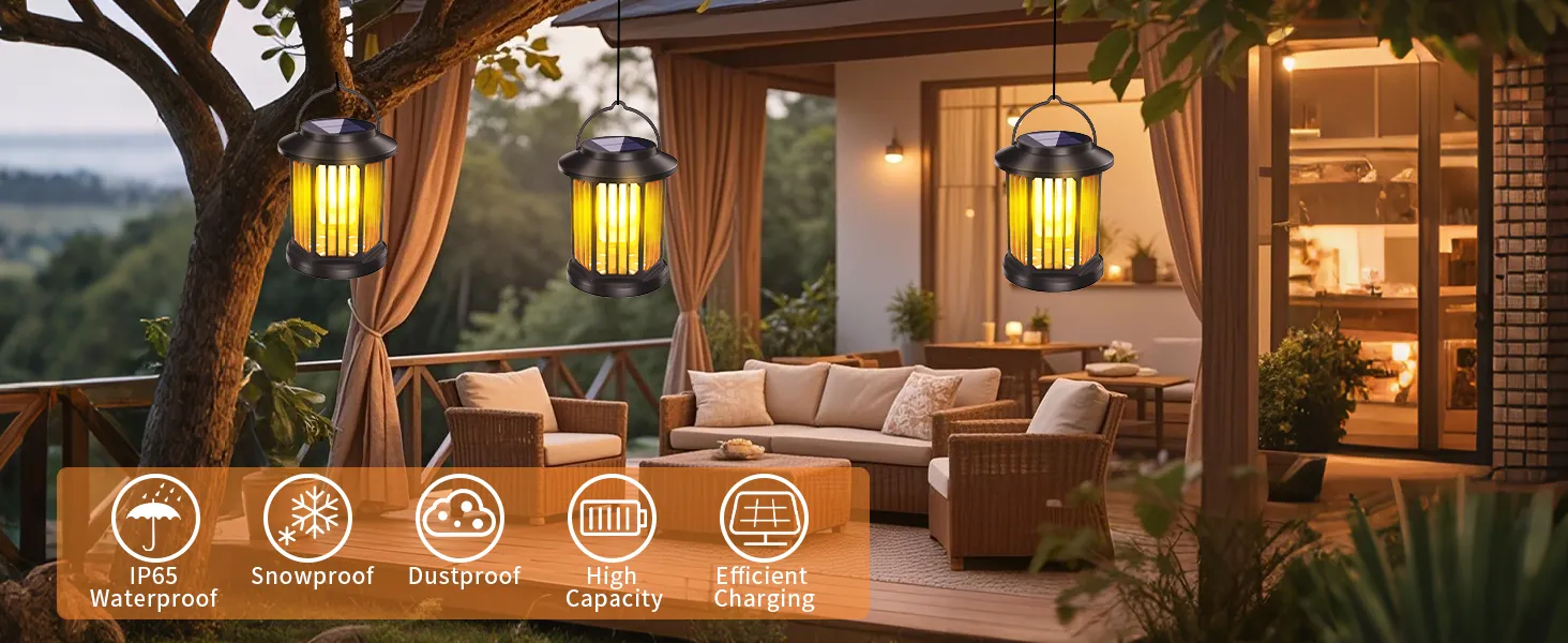 Outdoor solar garden light with LED, waterproof design