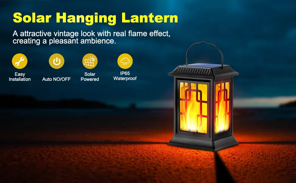 Outdoor solar garden light with LED, waterproof design