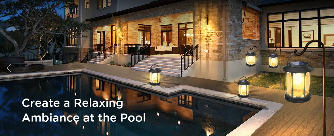 Outdoor LED solar lights used for backyard family gatherings