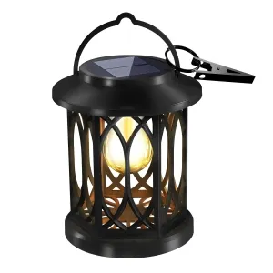 Arc-shaped Hollow-out With Bulb Solar Palace Light