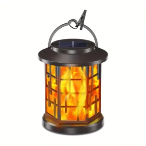 Classic Black Vertical Stripes Design Solar Palace Light