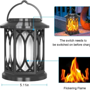 Classic Arc-shaped Hollow-out Design Solar Palace Light