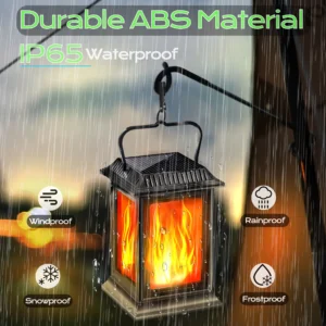 Square Hollowed-out Solar Palace Lantern