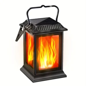 Square Hollowed-out Solar Palace Lantern