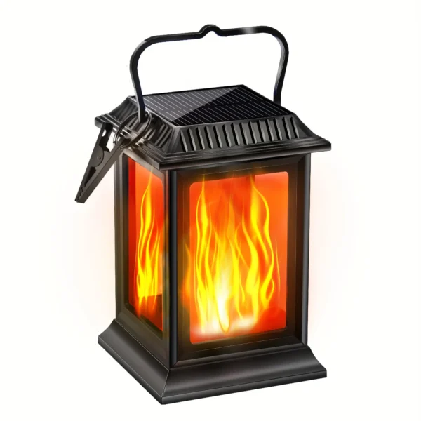 Square Hollowed-out Solar Palace Lantern