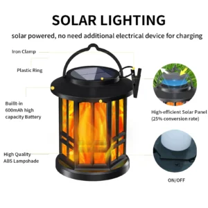 Classic Ironwork Grid Design Solar Palace Light