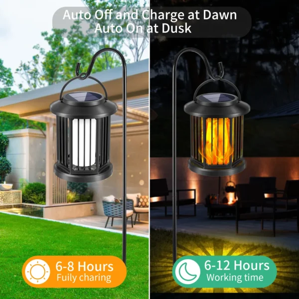 Line Hollowed-out Solar Palace Lantern