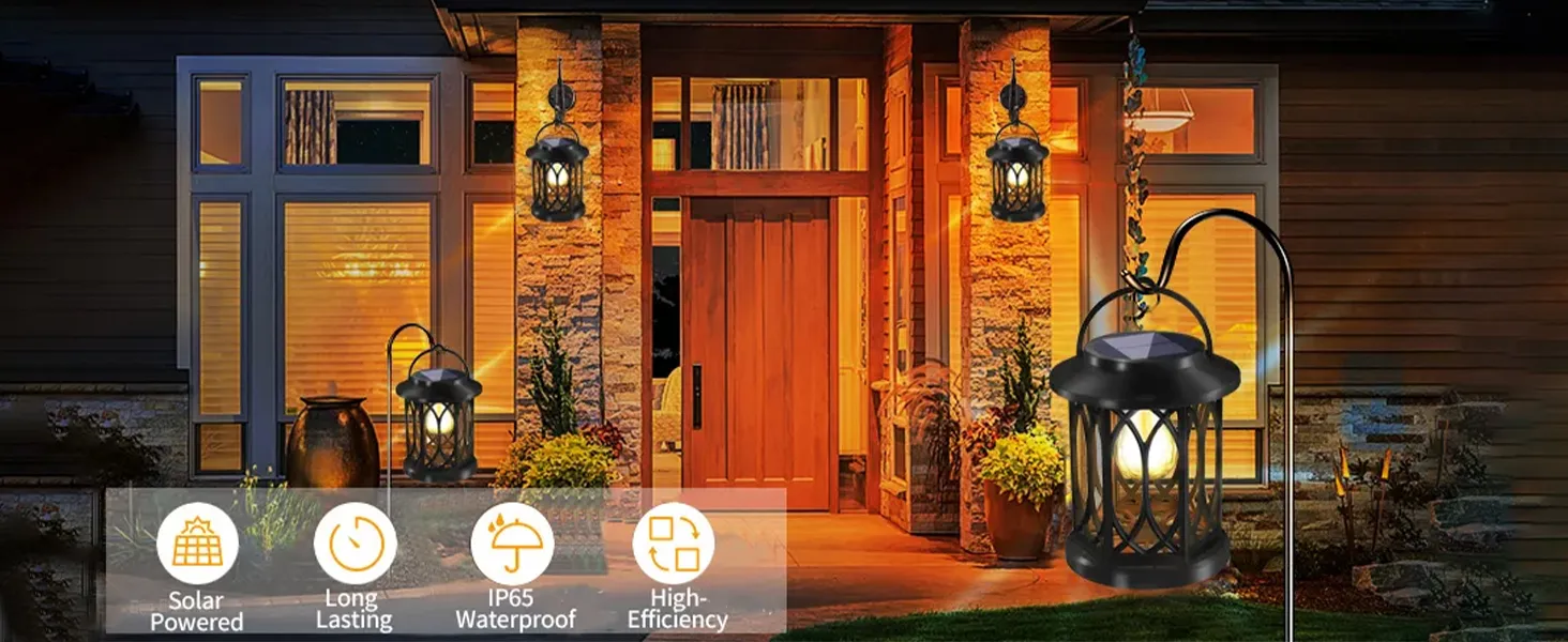 Arc-shaped Hollow-out With Bulb Solar Palace Light