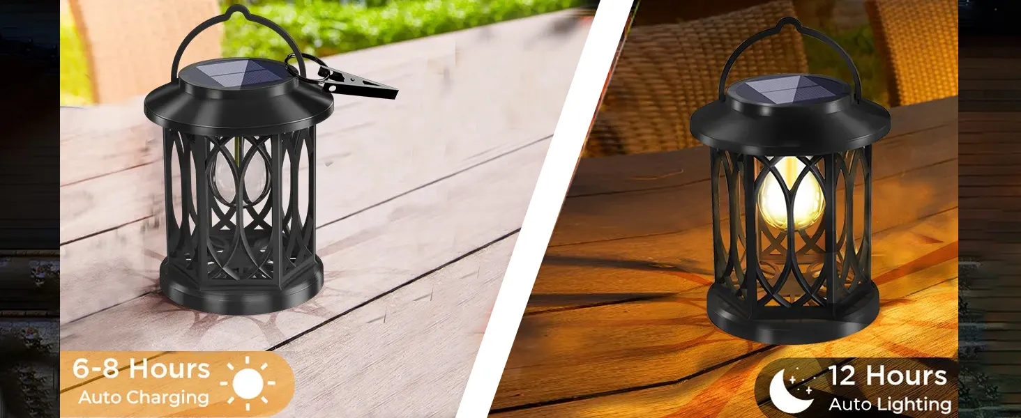 Arc-shaped Hollow-out With Bulb Solar Palace Light