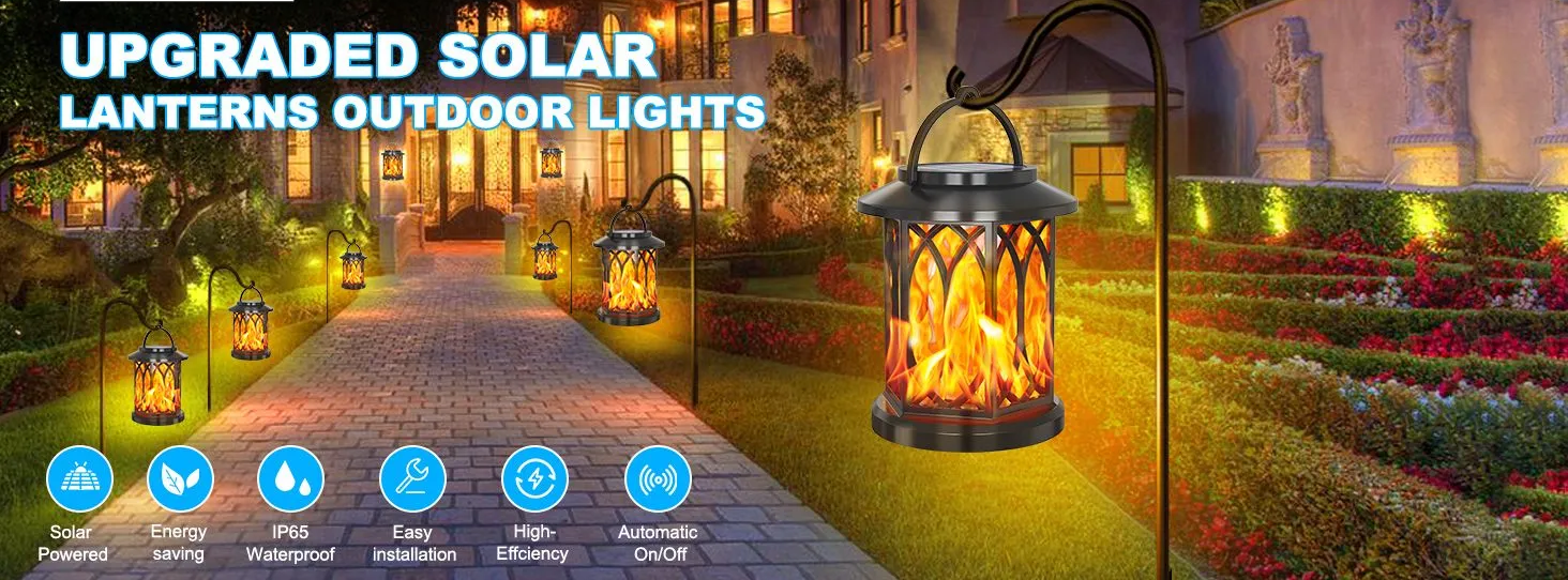 Classic Arc-shaped Hollow-out Design Solar Palace Light