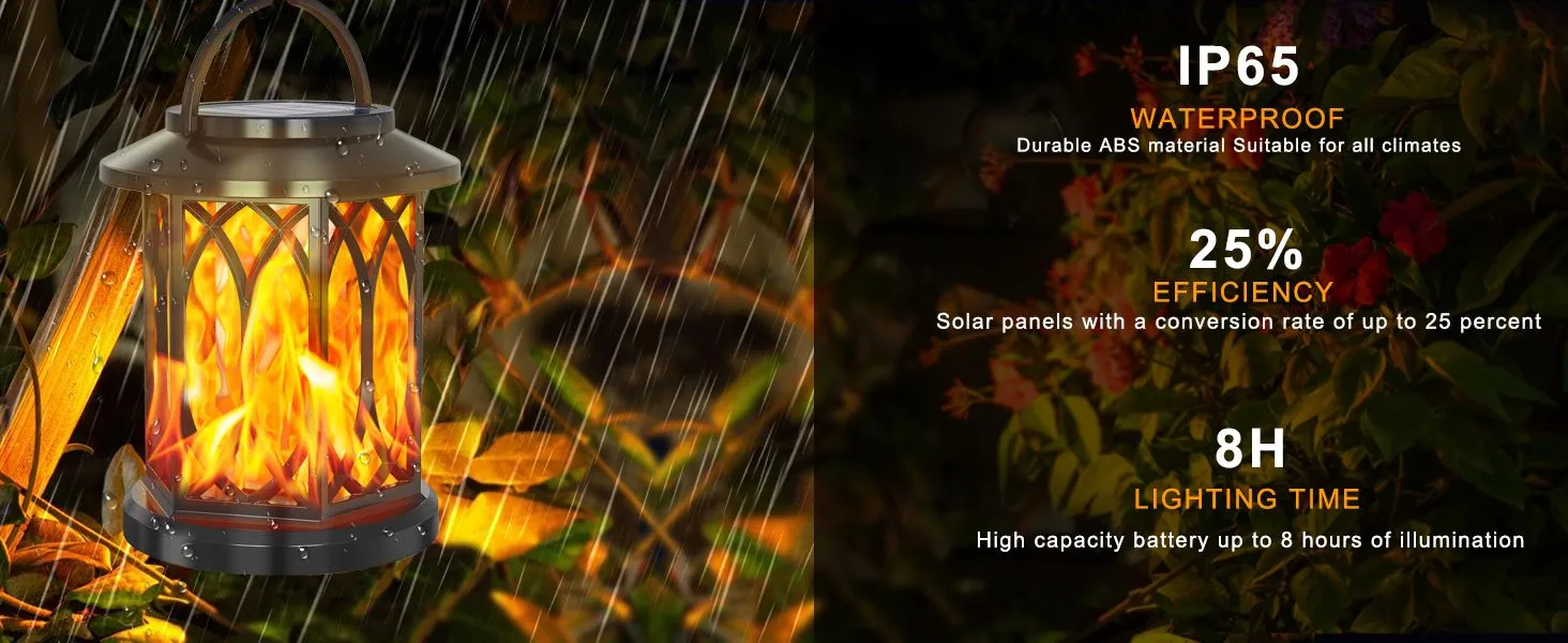 Classic Arc-shaped Hollow-out Design Solar Palace Light