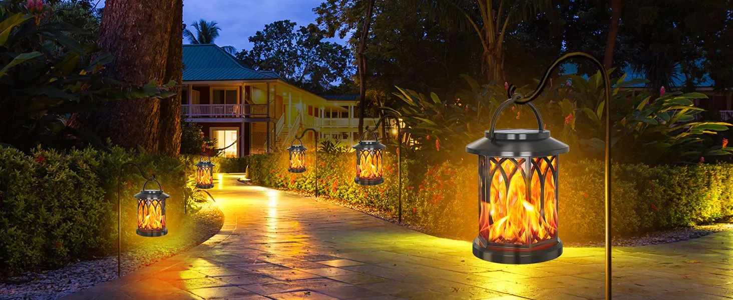 Classic Arc-shaped Hollow-out Design Solar Palace Light