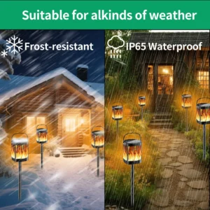 Vertical Strip Hanging & Stake Torch Light–Ground Mount