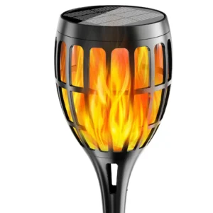 19" Vertical Stripe Pattern Solar Torch Light