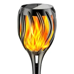 Flame solar flame torch light for garden or pathway decoration