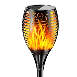 Flickering flame solar garden light - waterproof and decorative