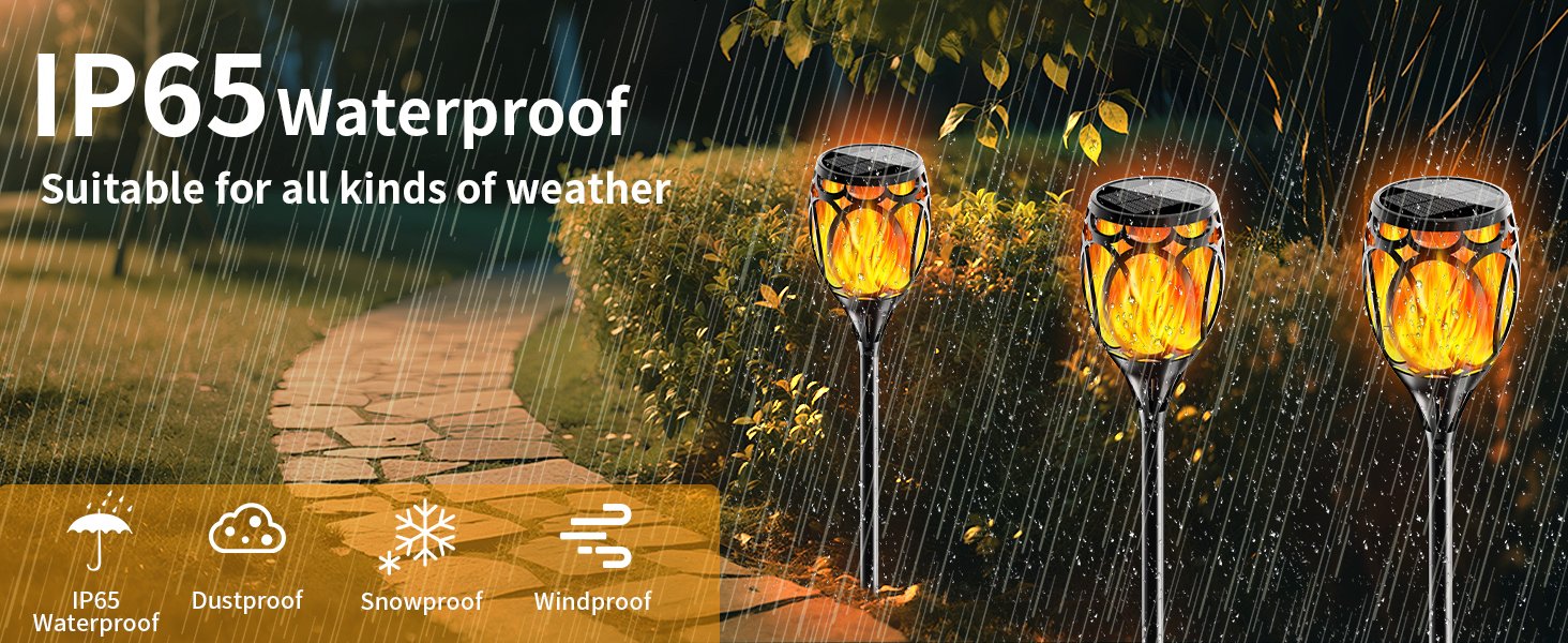 Coin solar flame torch light for garden or pathway decoration
