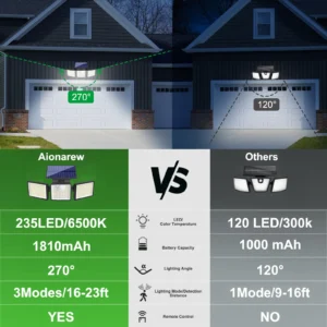 Black solar wall light outdoor lamp glowing warmly on wooden fence