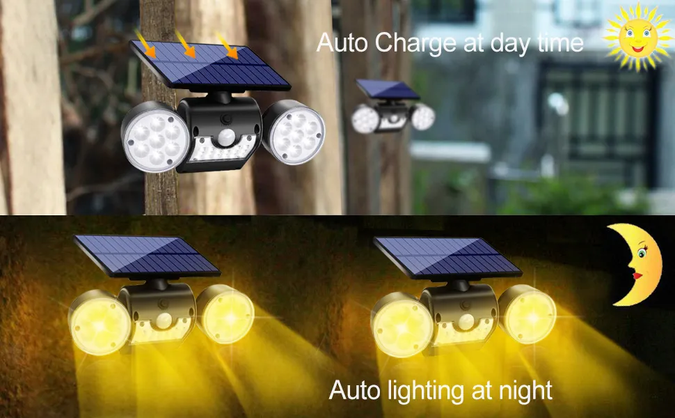 Modern outdoor wall lighting installed on a garden wall