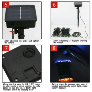 commercial solar string lights with bubble ball design