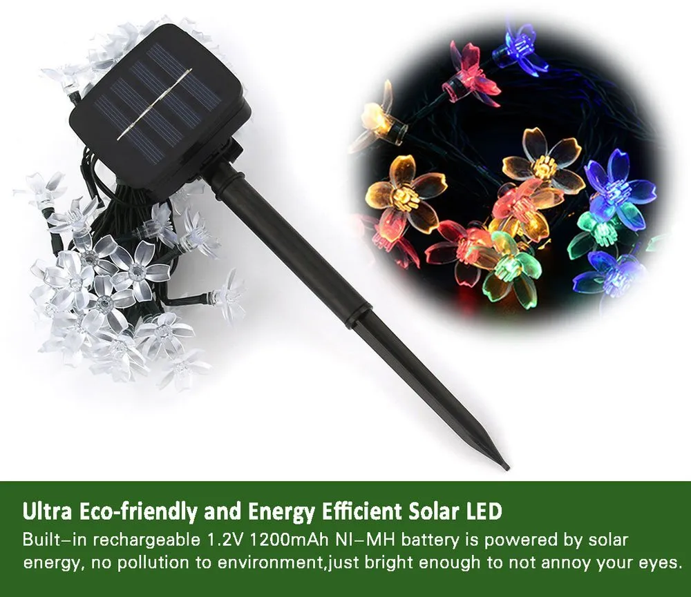 battery operated peach blossom LED fairy lights wholesale