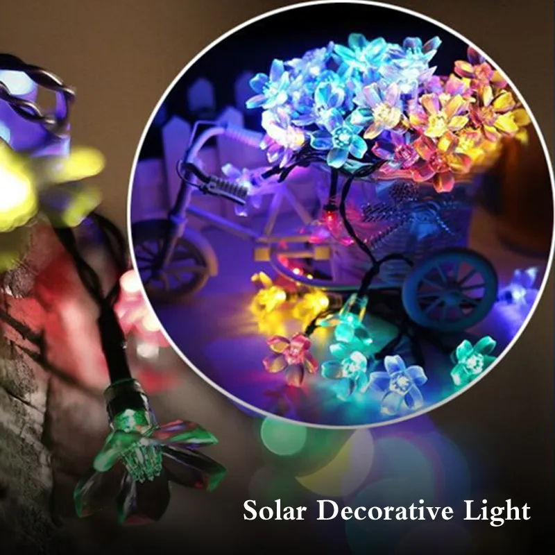 battery operated peach blossom LED fairy lights wholesale