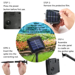 commercial solar string lights with bee shape