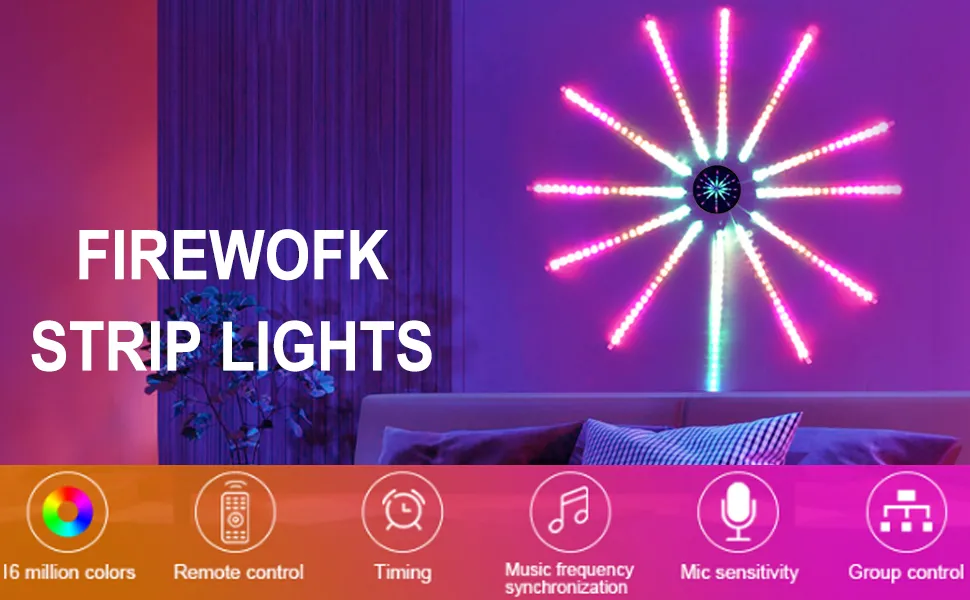 colorful fireworks fairy lights bulk outdoor display