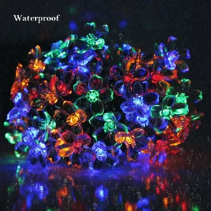 custom length peach blossom LED fairy lights