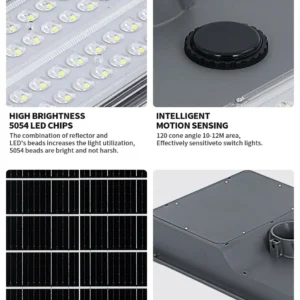 Technical specifications of solar floodlights