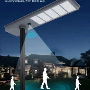 Solar flood lights with intelligent motion sensor