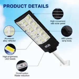 Details of body sensor solar outdoor light