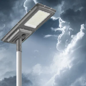 Solar easy-install high-efficiency street lights - powerful version for road use.