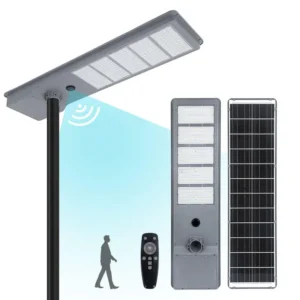Safe solar lighting fixtures with smart sensor