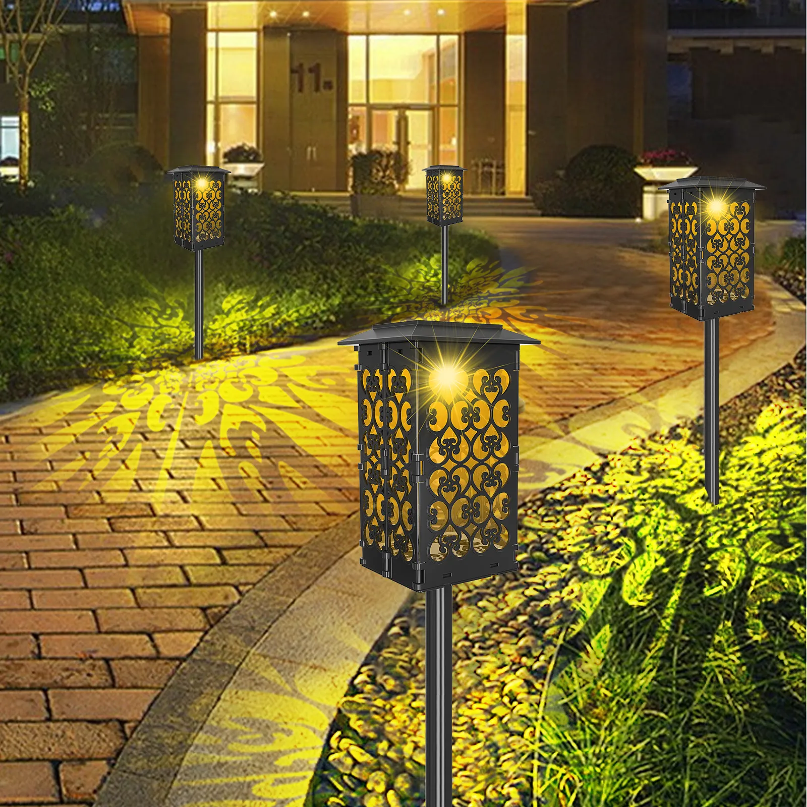 Convenient Folding Lawn Lamp - No Tools Needed for Setup