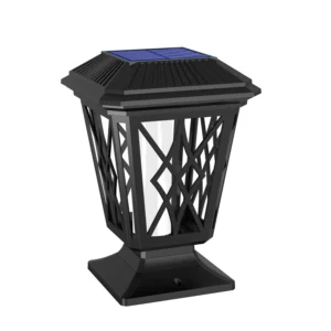 The effect of solar garden column lamps not lighting up