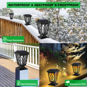 Solar garden lights can adapt to various weather conditions, whether it's rainy, windy, hot or cold.
