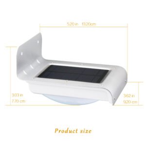 The product dimensions of the light-controlled safety wall lamp, 13.2*9.2*7.7cm