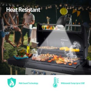 Heatresistant BBQ light with melt guard technology