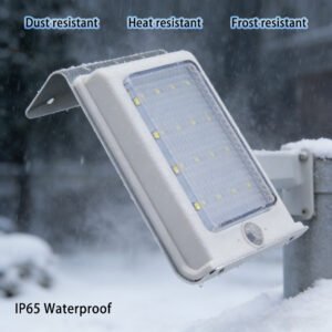 Outdoor light-controlled wall lamp is waterproof, dustproof, cold-resistant and heat-resistant.