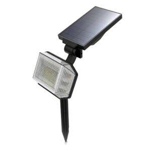 Waterproof solar lawn light with light control, stake light
