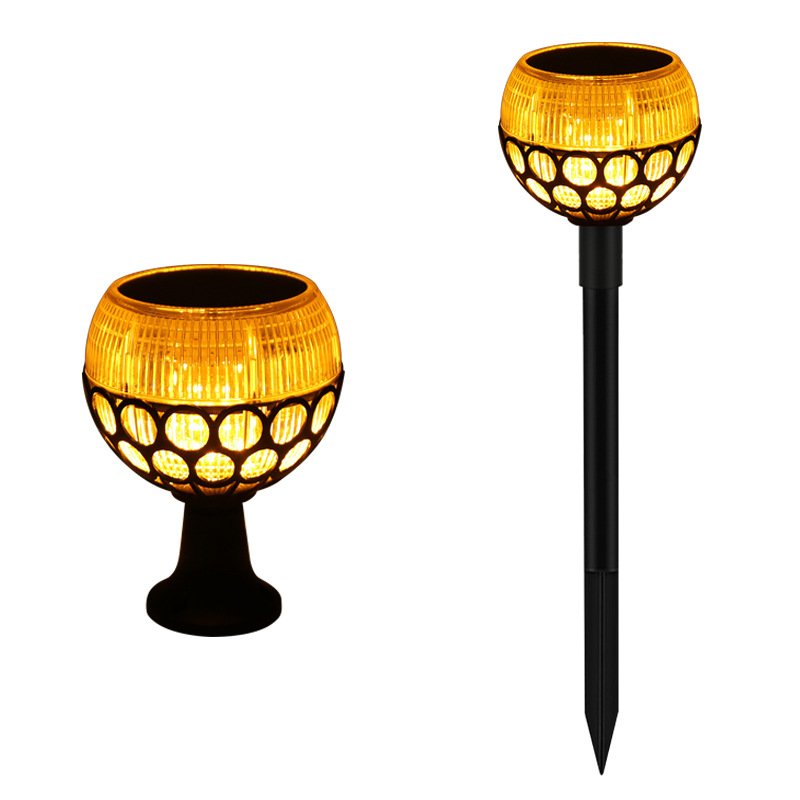Solar Spherical Flame Lamp – Waterproof Flickering Torch Light