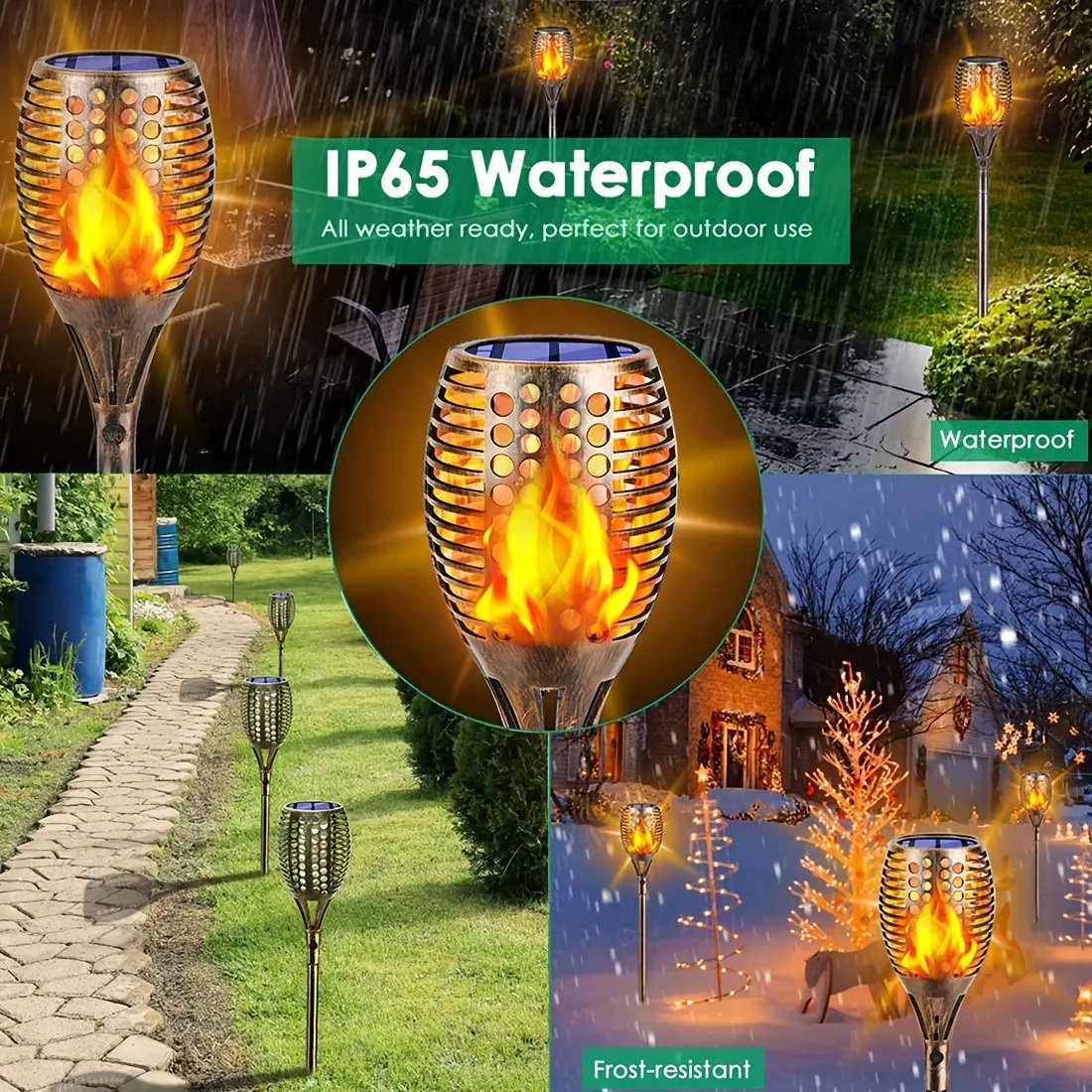 96 LEDs Bronze Hole Design Torch Light - Image 4